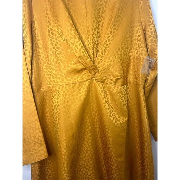 NWOT Chelsea28 Marigold Leopard Print Dress. Size XL. - Picture 3 of 4